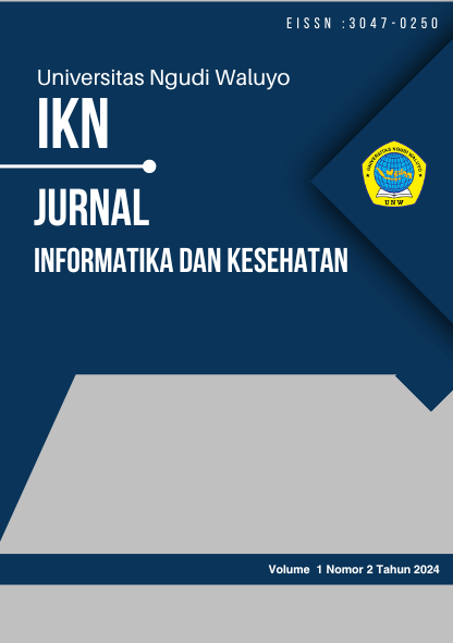 					View Vol. 1 No. 2 (2024): IKN : Jurnal Informatika dan Kesehatan
				