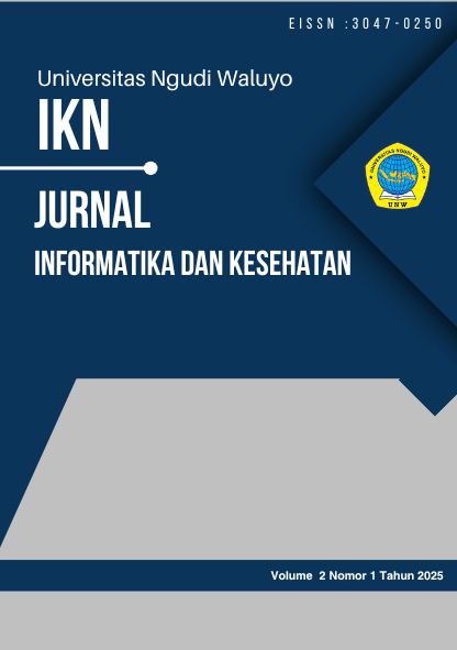 					View Vol. 2 No. 1 (2025): IKN : Jurnal Informatika dan Kesehatan
				
