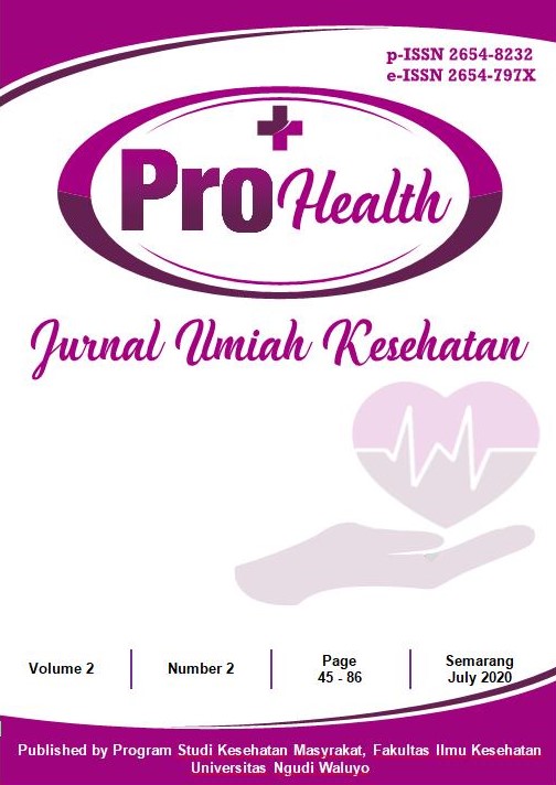 					View Vol. 2 No. 2 (2020): Pro Health Jurnal Ilmiah Kesehatan, July 2020
				